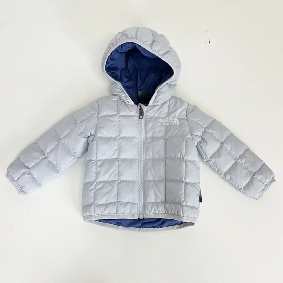 The North Face Other - NEW North Face Infant Reversible Coat Zip Hooded Dusty Periwinkle 3-6 Month